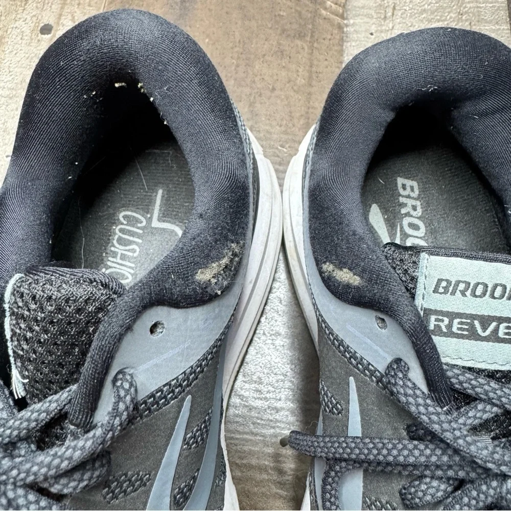 Brooks Dark Gray and Black Running Shoes